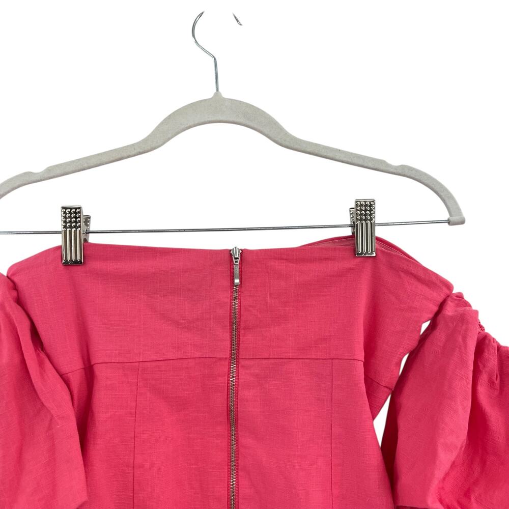Runaway the Label The Ximena Dress Off the Shoulder Coral Pink Size Small / US 4 - Picture 8 of 12